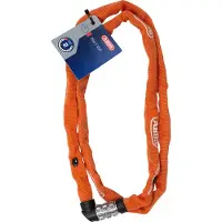 ABUS Fiets kinderbeveiligingsketting - - 1200/110 Web Coral - Gehard staal - Stofomhulsel - 4 mm - Basisbescherming