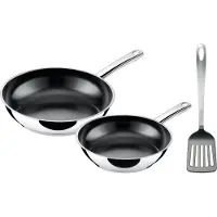 Silit Talis Talis pannen-set met spatel, 20 en 24 cm, roestvrij staal