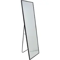 Fragix Passpiegel Fragix York | Jax Design aluminium zwart 150x40x2.5 cm staande spiegels | NADUVI