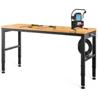 Vevor in hoogte verstelbare werkbank 183x64x72-97cm klemtafel