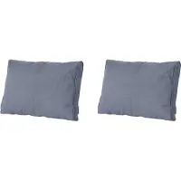 Madison lounge profi-line manchester denim grey ca. 40x60 cm set van 2