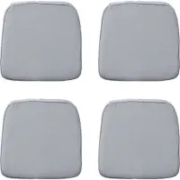 Madison zitkussen wicker panama light grey ca. 48x48 cm set van 4