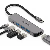 Voomy Connect H5 - 5 in 1 Hub - 4K HDMI - USB-C PD 100W