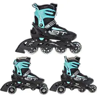 Raven Profession 3-in-1 Skates Zwart/Mint Maat 38-42