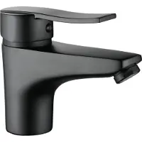 Kuchinox Madera - Wastafelkraan - Zwart - Klik-Klak - Staand