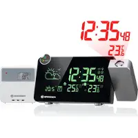 Bresser Weerstation - Thermo-, Hygrosensor - Wandprojectie - Kleurverandering- Zwart
