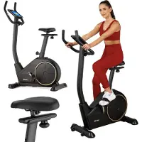 Gymtek Elektromagnetische Hometrainer Fiets - Fitness Fiets - Home Trainer - tot 135kg - 16 Weerstandsniveaus, 21 trainingsprogramma's, 9kg Vliegwielgewicht - LCD Display