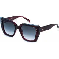 Police SPLR98 Viola/rosso striato lucido 54/19/140 WOMAN Zonnebrillen
