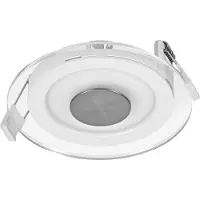 Osram LED inbouwspot, acryl, helder, 6W, 827, wit, plafondspot, 240lm, warmwit, 2700K, modern design, 120mm, IP20