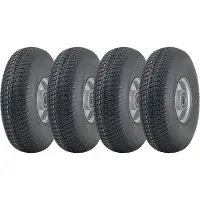 Parnells 4.10/3.50-4 Grasmaaierband met stalen velg, 4-laags, P332, 20 mm lagers (set van 4)