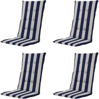 Madison kussen hoge rug amora - 123x50x5cm set van 4
