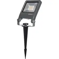 Osram HOMELIGHTING 4099854585852 ENDURA Garden Flood Spike 20W 3000K LED-tuinspot LED-module LED vast ingebouwd 20 W Donkergrijs