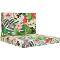 vidaXL Buitenbankkussen Polyester kleurrijk 80 x 80 x 8 cm