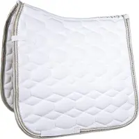 HKM Zadeldekje -Crystal fashion- wit Dressuur