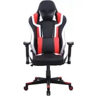 Vdd Gamestoel Tornado bureaustoel - ergonomisch verstelbaar - racing gaming stoel - zwart rood