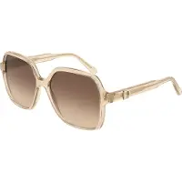 Salvatore Ferragamo Zonnebril - - SF2069SE - Transparant beige - 57/15/140 - Vierkant