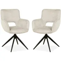 MX Sofa Eetkamer stoel Darwin - Natural (set van 2 stuks)