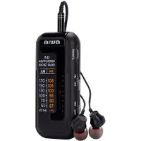 Aiwa R-22BK, Persoonlijk, Analoog, AM, FM, Analoog, 3,5 mm, Zwart