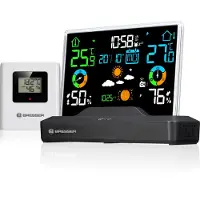 Bresser Weerstation - Draadloze Sensor - Kleurenscherm - Randloos Display