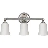 FEISS Wandlamp Huguenot Lake, dimbaar, chroom / zilver, Badkamer, Glas, Modern, Wandlamp