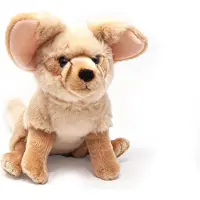 Nature Planet Pluche Fennec woestijnvos knuffel van 30 cm - Dieren speelgoed knuffels cadeau - Wilde dieren
