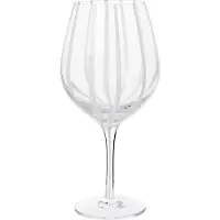 Broste Copenhagen Stripe rodewijnglas 65 cl Clear-white stripes