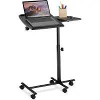 Relaxdays Laptop tafel, Notebookstandaard, Zwart