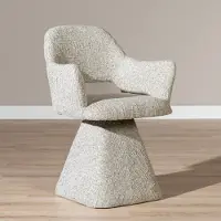 Bronx Eetkamerstoel Josh draaibaar chenille taupe