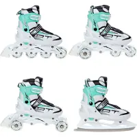 Raven Profession 4-in-1 Skates Wit/Mint Maat 31-35