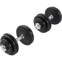 Gorilla Sports Dumbellset 30 kg Rubber