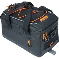 Basil Miles Tarpaulin-Waterdichte- bagagedragertas MIK, 7L, zwart oranje - met afneembare schouderband