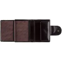 WITTCHEN - Portemonnee van Lakleer - Decoratieve Sluiting - Zwart