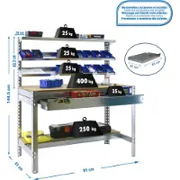 Simonwork (bancos De Trabajo) Bt1 Box Werkbank 1445x910x610 Mm
