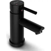 Mirlux Wastafel Kraan Zwart - Wastafel Mengkraan Badkamer - Wastafelkraan - Fonteinkraan / WC Kraan - Kraantje - Koudwaterkraan & Warmwaterkraan - Toiletkraan Koud Water & Warm Water