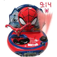 Marvel 3D Spider-Man Projectorklok met Magische Geluiden
