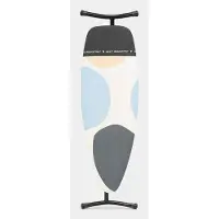 Brabantia 134784, Strijkplank, vol formaat, Katoen, Geschikt voor stoomstrijkijzers, Zwart, Patroon, Staal
