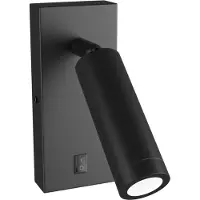 Spectrum Wandlamp Madara Slim incl. schakelaar - GU10 ⌀35mm - 38X95mm - Zwart