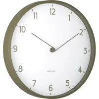 Karlsson wandklok sencillez army green- Ø30cm