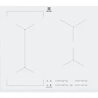 Electrolux EIV63440BW, Wit, Inbouw, Inductiekookplaat met zones, Glas, 4 zones, 4 zones