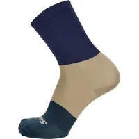 Santini Big Bengal Unisex Sokken Blauw/Beige || Maat: 36-39
