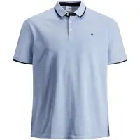 Jack&Jones PLUS Plus Size Effen Polo Shirt EU2XL US1L Blauw