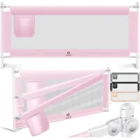Kesser bedhekje - Bedhek Kinderbedhek voor kinderen Baby bedhek Valbeveiligingsbed voor Bed & boxspring - 150cm, Roze