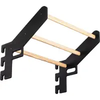Skandika Vira optrekstang hout - Made in Germany, met 3 stangen, voor klimrek om in te hangen, zonder boren of schroeven | Optrekstangen voor thuis, klimrek-accessoires, fitnessapparatuur