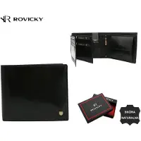 Rovicky Classic XXL - Herenportefeuille - Echt Leer - RFID Bescherming - Geen Sluiting