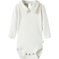 Lil´ Atelier Baby Rompers Nbmfundo Lup Ls Body Lil - Ecru - Maat 68