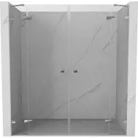 Mexen Lunar Duo draaideuren voor douche 170 , transparant, chroom - 834D-170-000-01-00