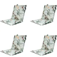 Madison stapelstoelkussen grasse green ca. 97x49 cm set van 4