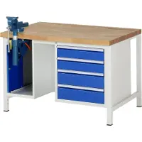 RAU Werkbank Serie 8185, B 1250 x D 900 x H 840 mm