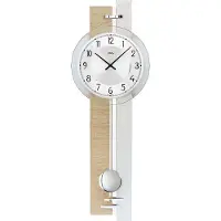 AMS Wandklok met slinger Sonoma-Aluminium 7441