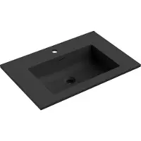 Mexen Otis ingebouwde wastafel 71 x 46,5 cm, zwarte mat - 25187071